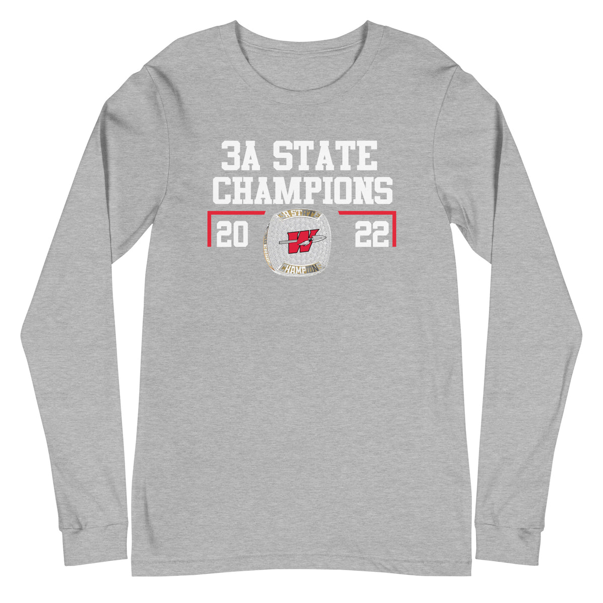 Washington High School 2022 3A State Championship Ring Unisex Long Sleeve Tee