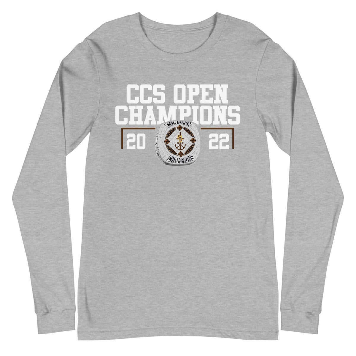 Saint Francis 2022 CCS Open Championship Ring Unisex Long Sleeve Tee