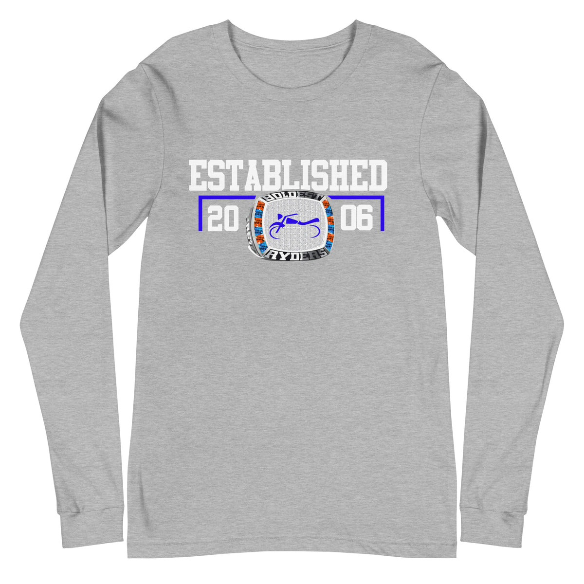 Boldest Ryders Motorcycle Club Ring  Unisex Long Sleeve Tee