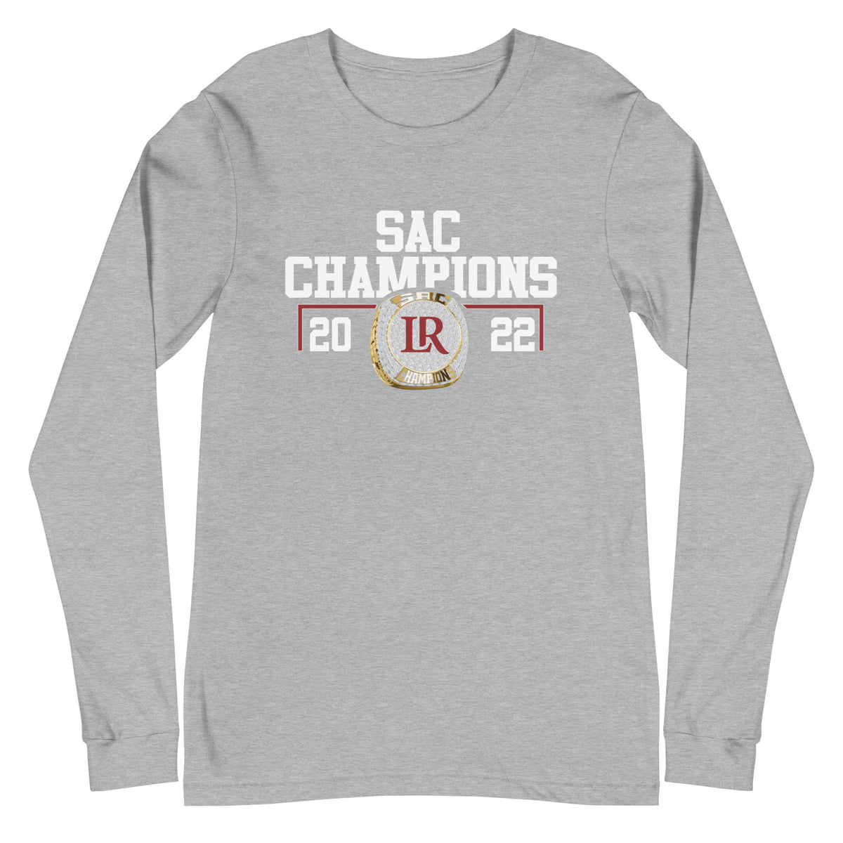 Lenoir-Rhyne University 2022 SAC Championship Ring Unisex Long Sleeve Tee