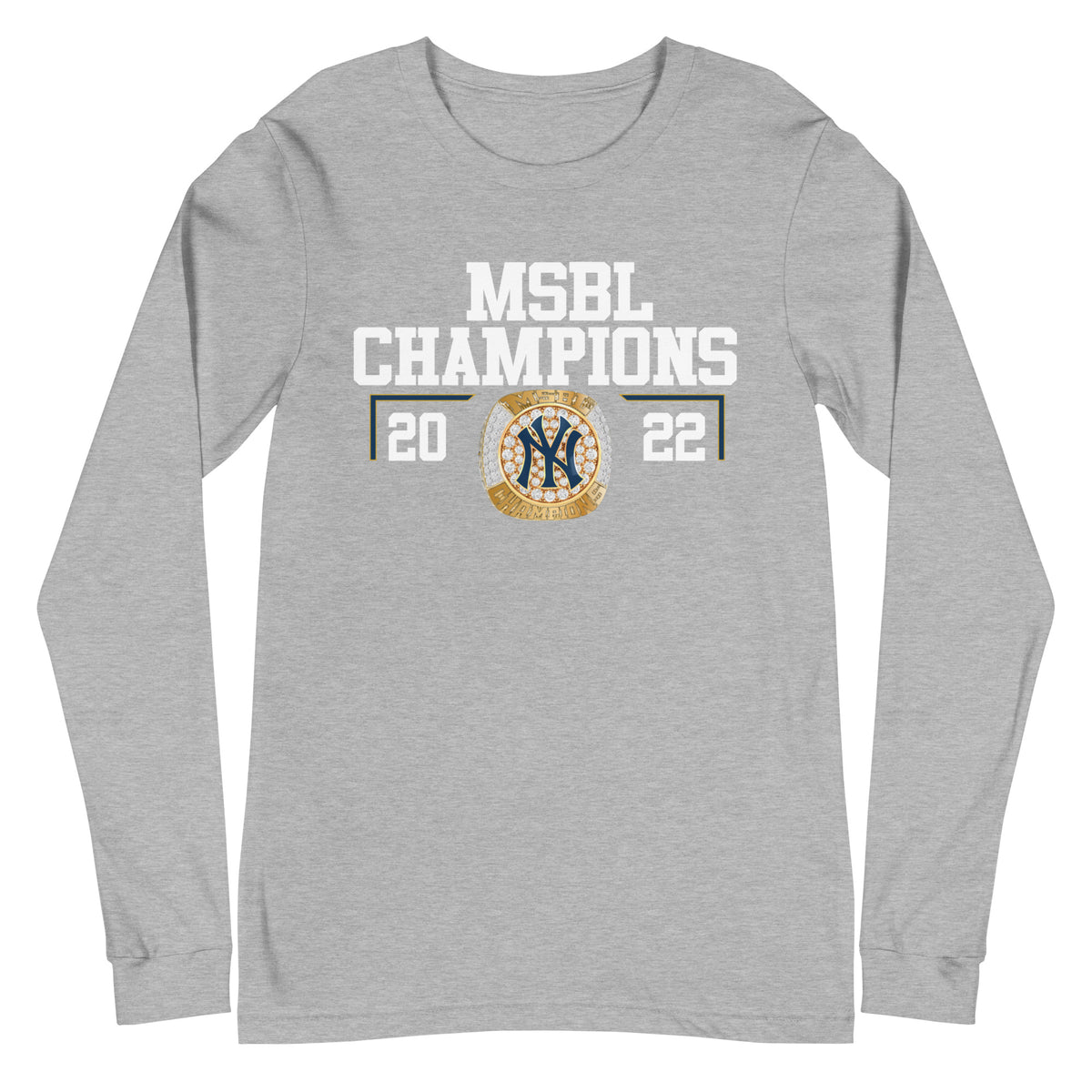 Detroit Yankees 2022 MSBL Championship Ring Unisex Long Sleeve Tee