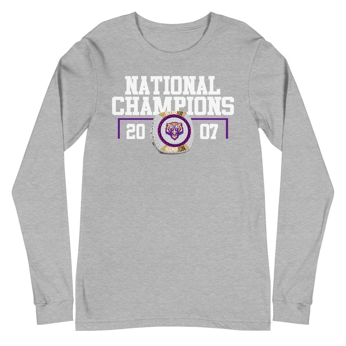 Louisiana State University National Champions Unisex Long Sleeve Tee