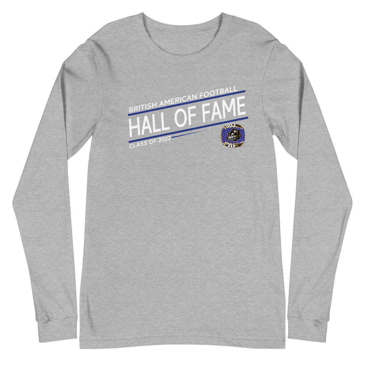 British American Football Hall of Fame Class of 2022 Championship Ring Unisex Long Sleeve Tee