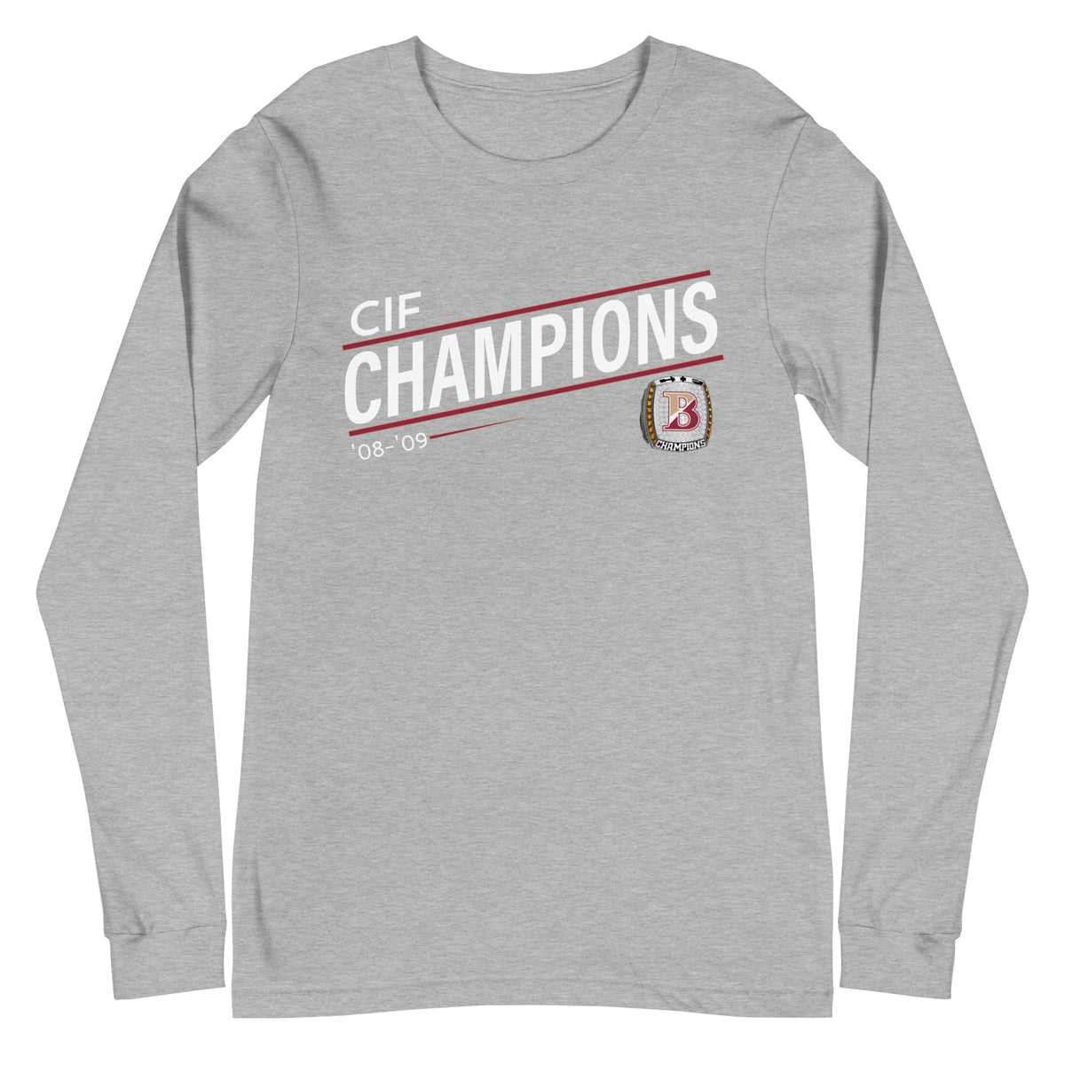 Jono Zissi ’08-’09 CIF Championship Ring Unisex Long Sleeve Tee