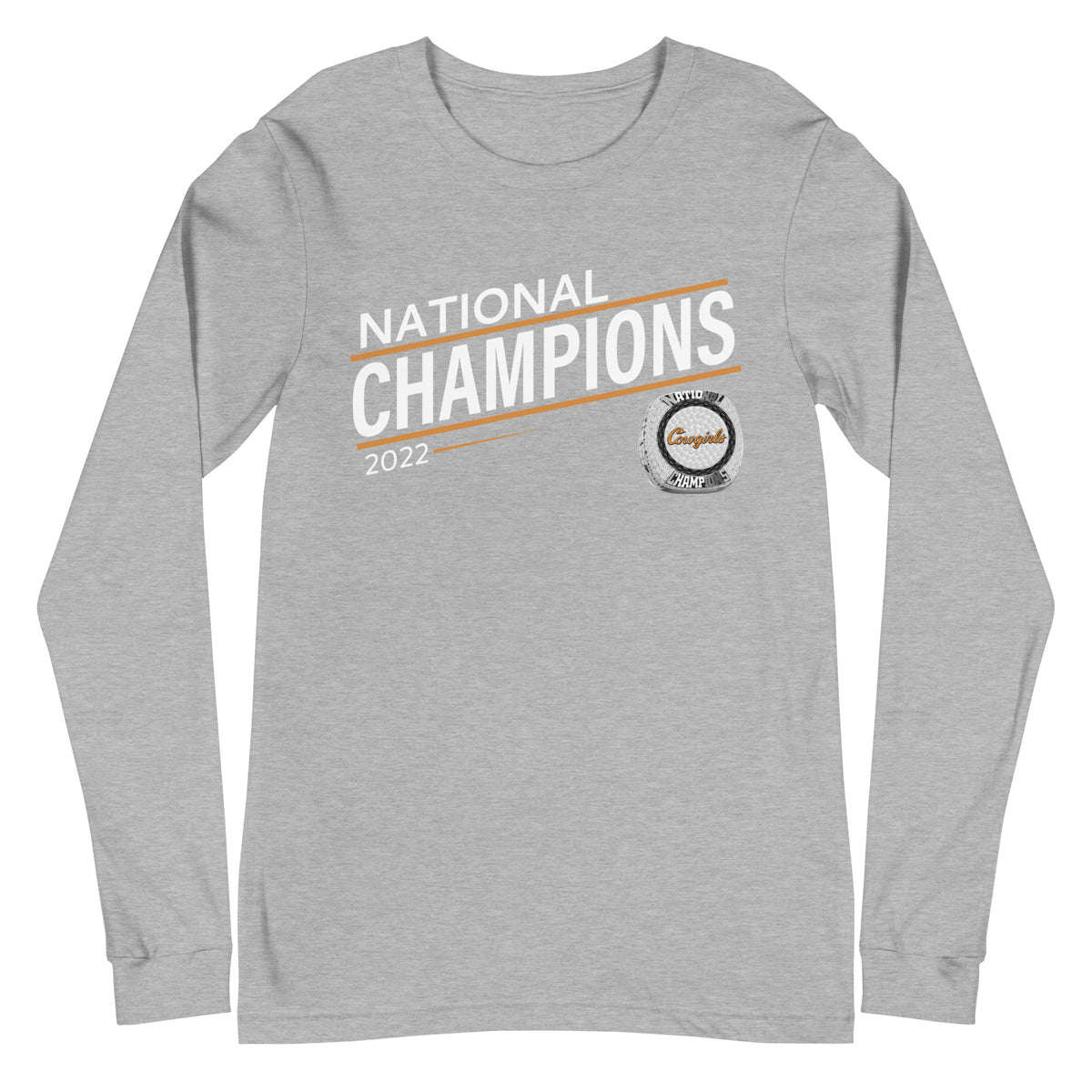 Oklahoma State University Equestrian 2022 National Championship Ring Unisex Long Sleeve Tee
