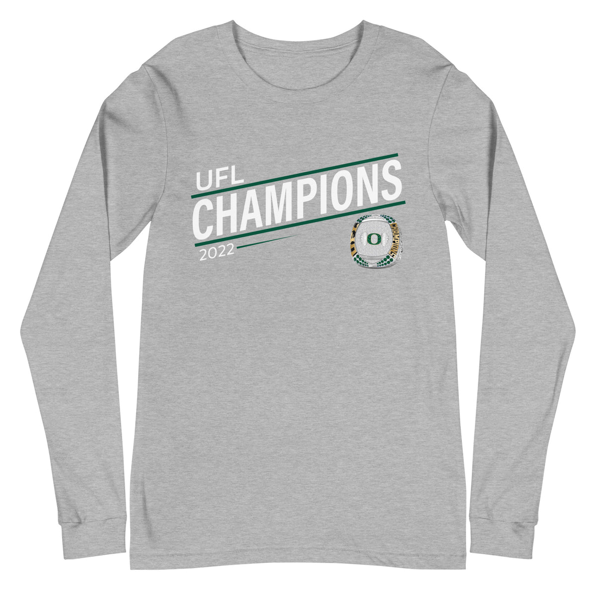 Motorcity Outlaws 2022 UFL Championship Ring Unisex Long Sleeve Tee