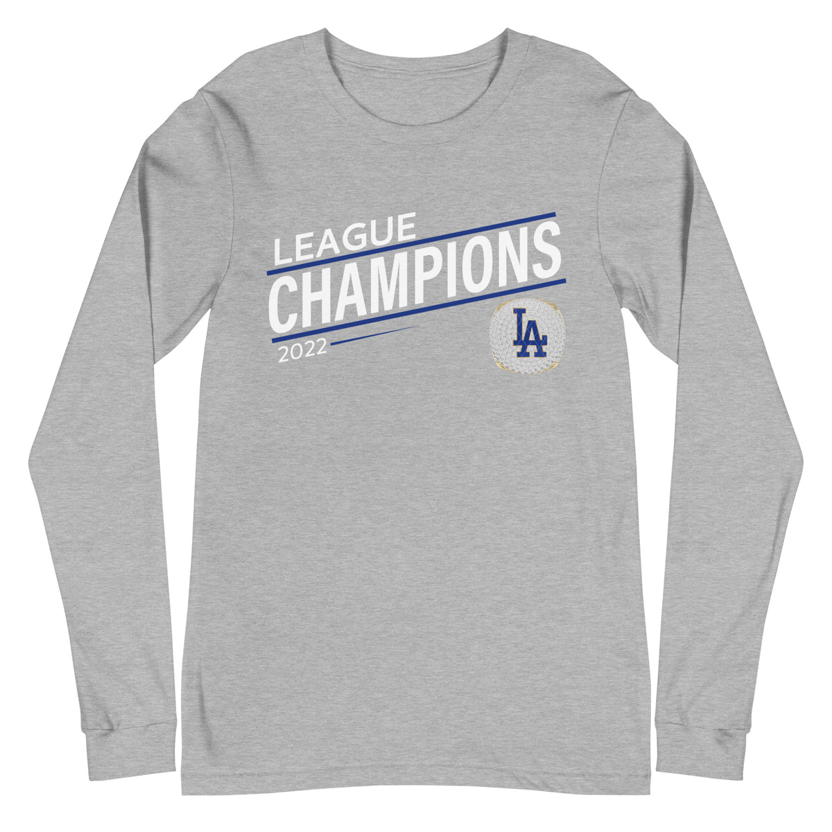 Lower Antioch Dodgers 2022 League Championship Ring Unisex Long Sleeve Tee
