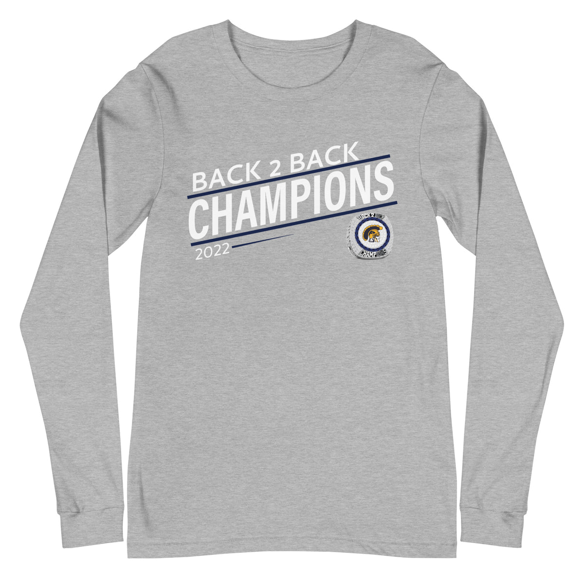 Weston High School 2022 Back 2 Back Championship Ring Unisex Long Sleeve Tee