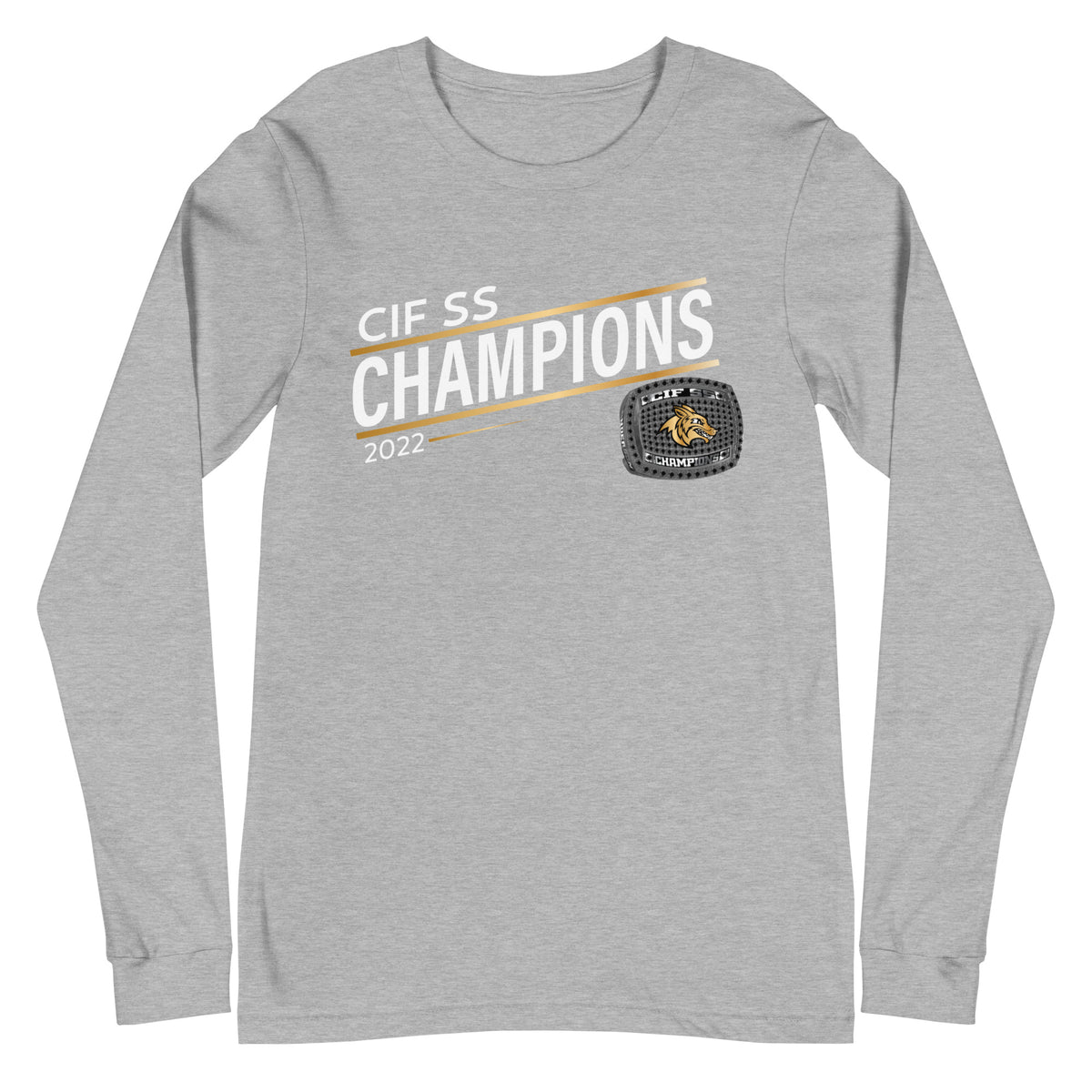 Calabasas High School 2022 CIF SS Championship Ring Unisex Long Sleeve Tee