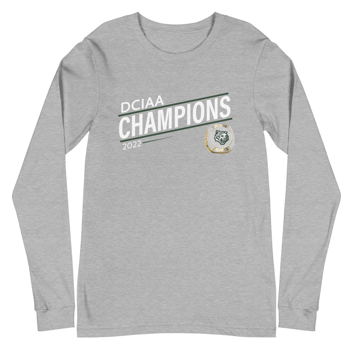 Jackson-Reed High School 2022 DCIAA Championship Ring Unisex Long Sleeve Tee