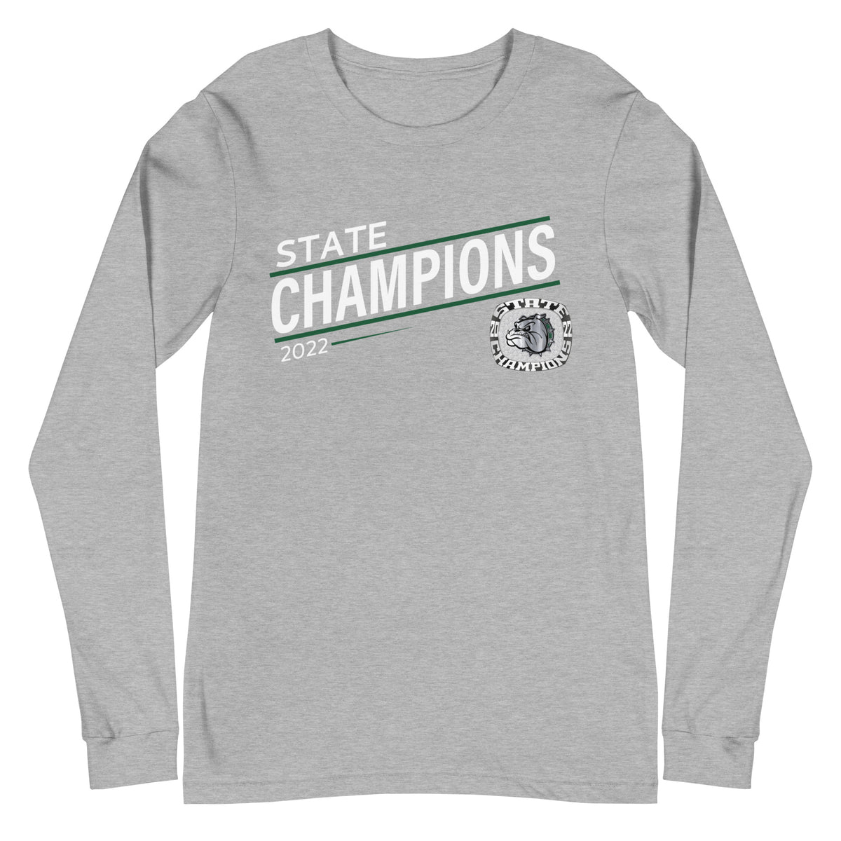 Melbourne High School Silver 2022 State Championship Ring  Unisex Long Sleeve Tee