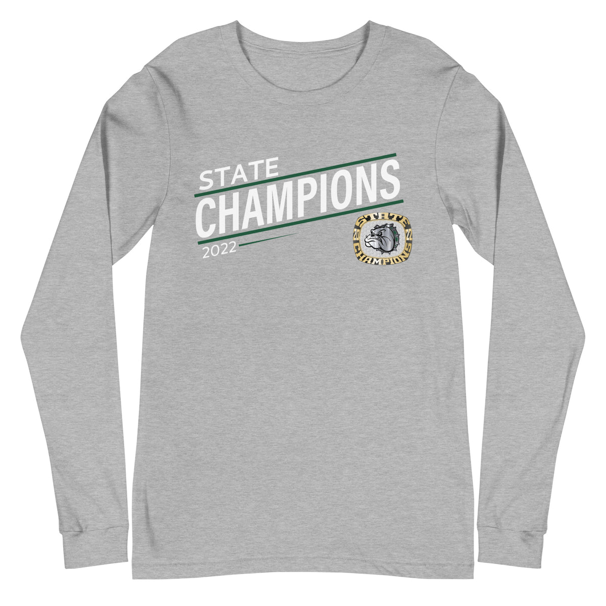 Melbourne High School Gold 2022 State Championship Ring Unisex Long Sleeve Tee