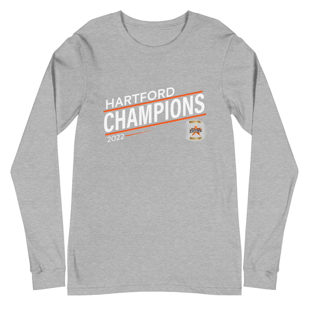Old Timers Baseball 2022 Hartford Champions Ring Unisex Long Sleeve Tee