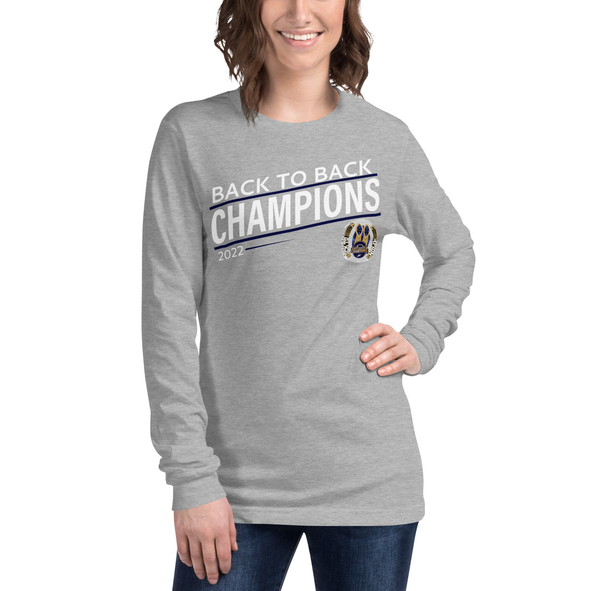 Long Island Eagles Back-To-Back Champions Unisex Long Sleeve Tee