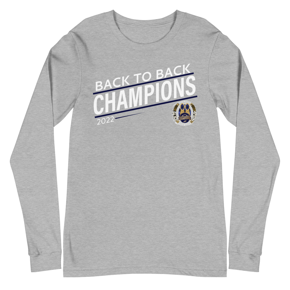 Long Island Eagles Back-To-Back Champions Unisex Long Sleeve Tee