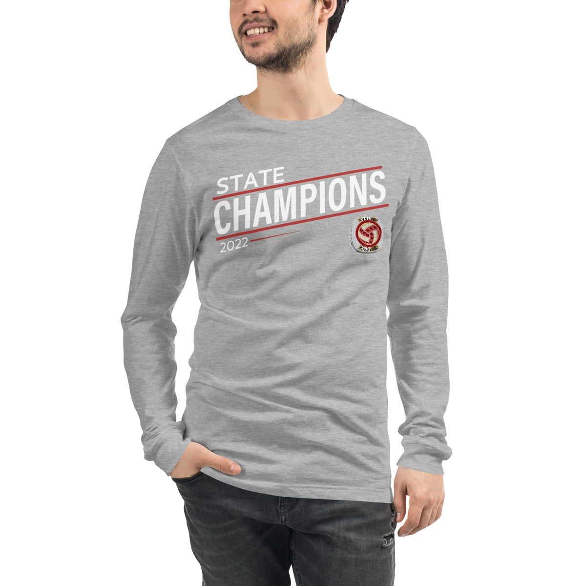 KONOS Academy Volleyball State Champions Unisex Long Sleeve Tee