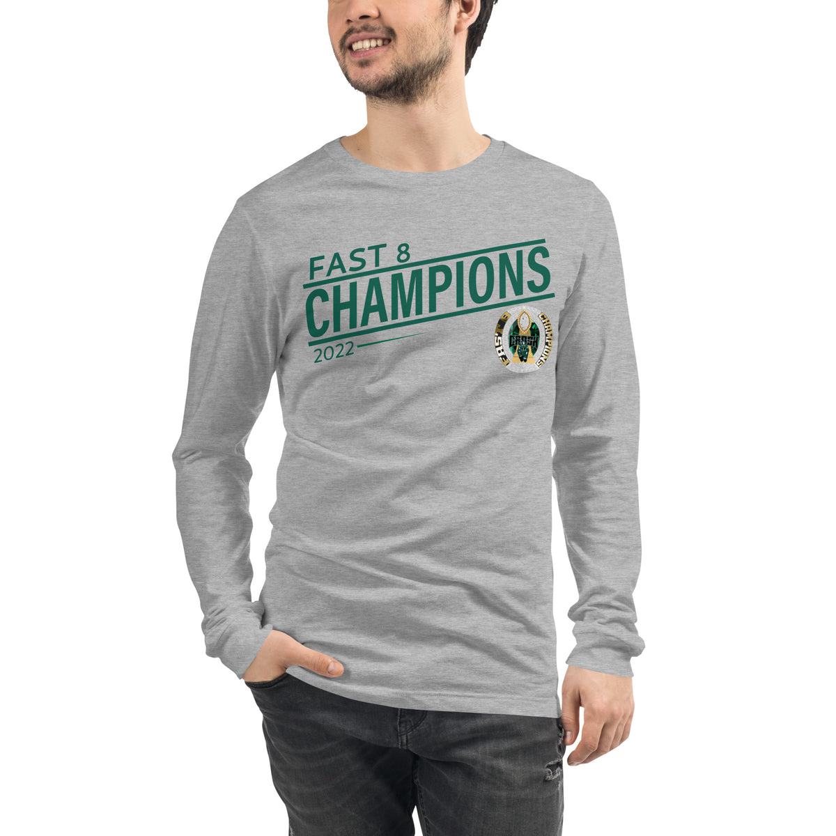 Collin County Crash Fast 8 Champions (Silver Ring) Unisex Long Sleeve Tee