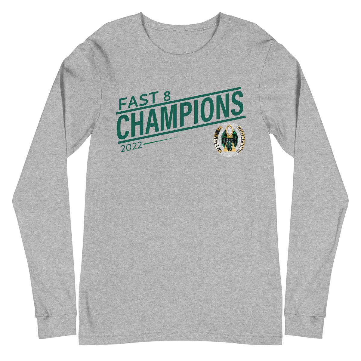 Collin County Crash Fast 8 Champions (Silver Ring) Unisex Long Sleeve Tee