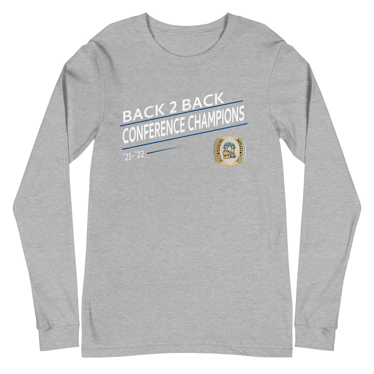 St. Mary Catholic ’21-’22 Back 2 Back Conference Championship Ring Unisex Long Sleeve Tee