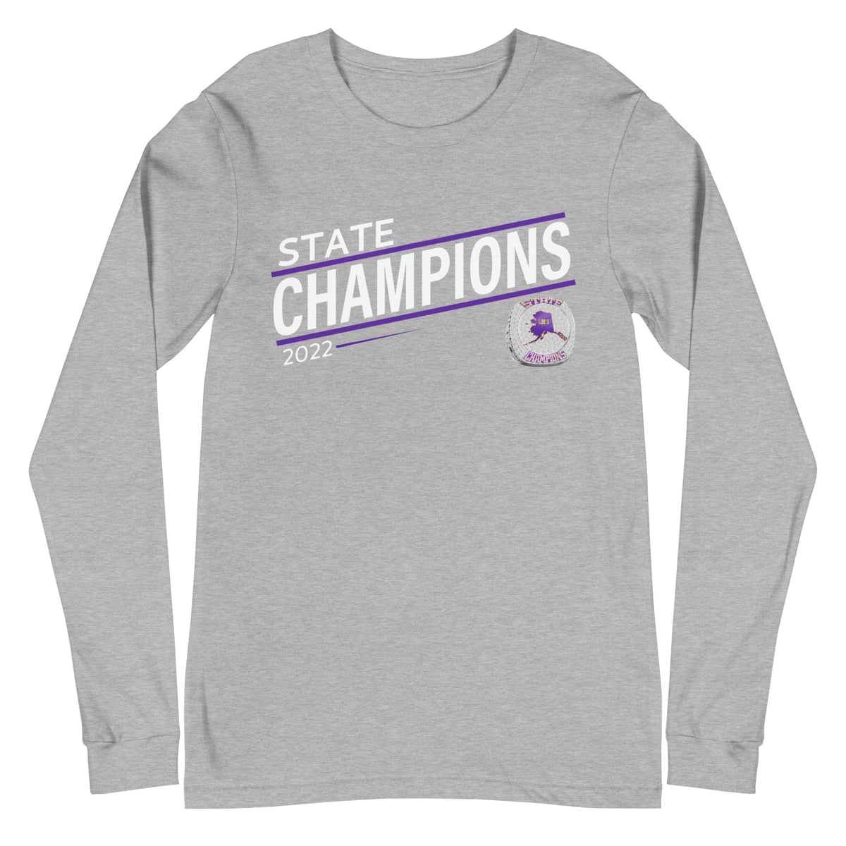 Lathrop High School 2022 State Championship Ring Unisex Long Sleeve Tee