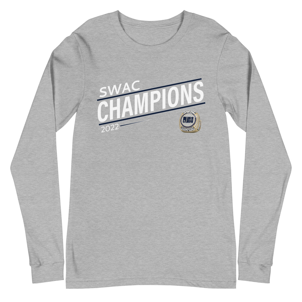 Jackson State University 2022 SWAC Championship Ring Unisex Long Sleeve Tee