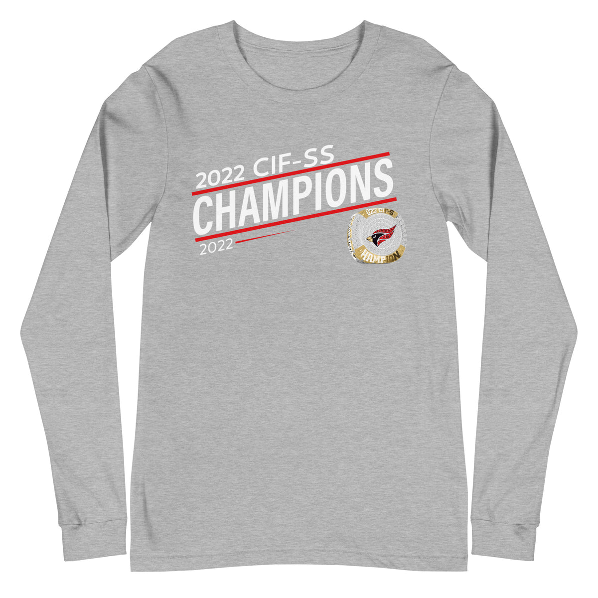 Lawndale High School 2022 CIF-SS Championship Ring Unisex Long Sleeve Tee