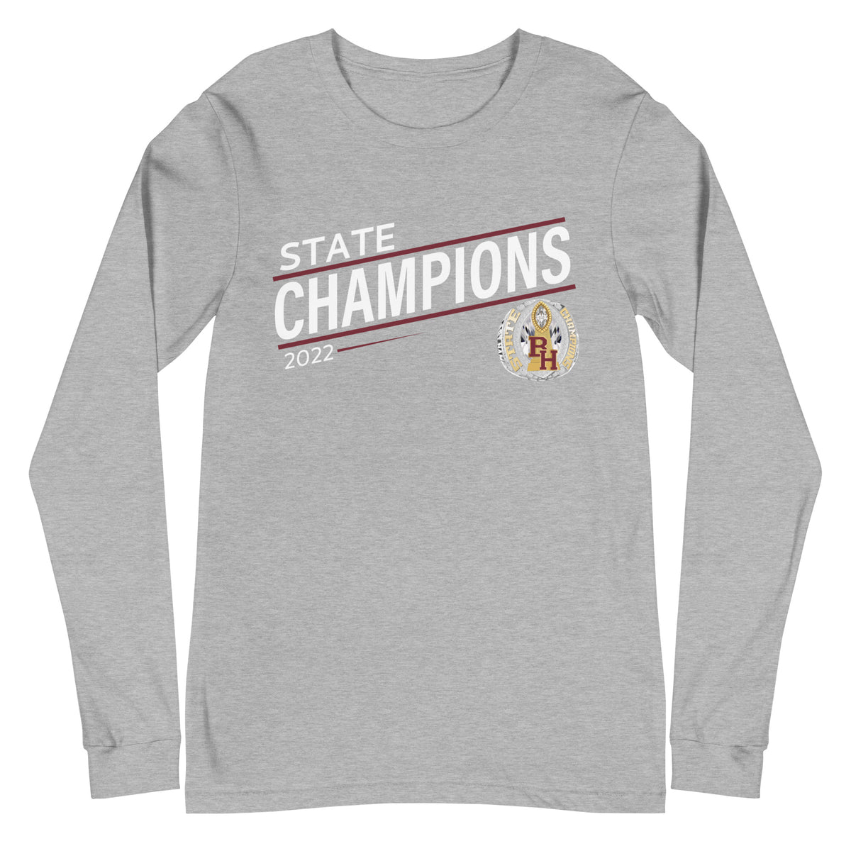Big Horn High School 2022 State Championship Ring Unisex Long Sleeve Tee