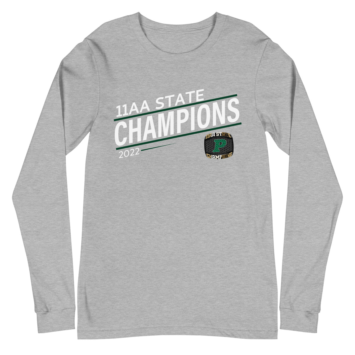 Theodore F Riggs High School 2022 11AA State Championship Ring Unisex Long Sleeve Tee