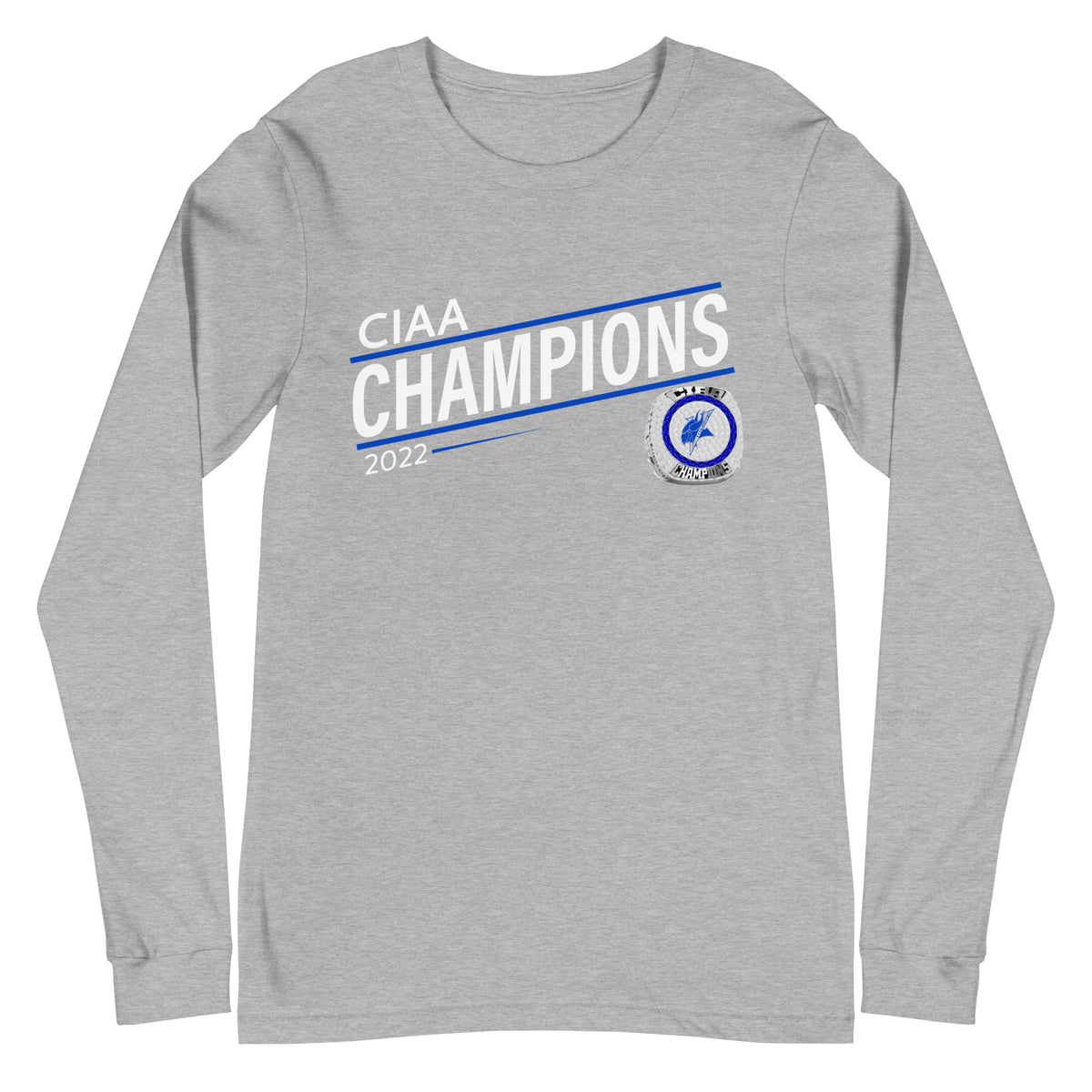 Elizabeth City State University 2022 CIAA Championship Ring Unisex Long Sleeve Tee