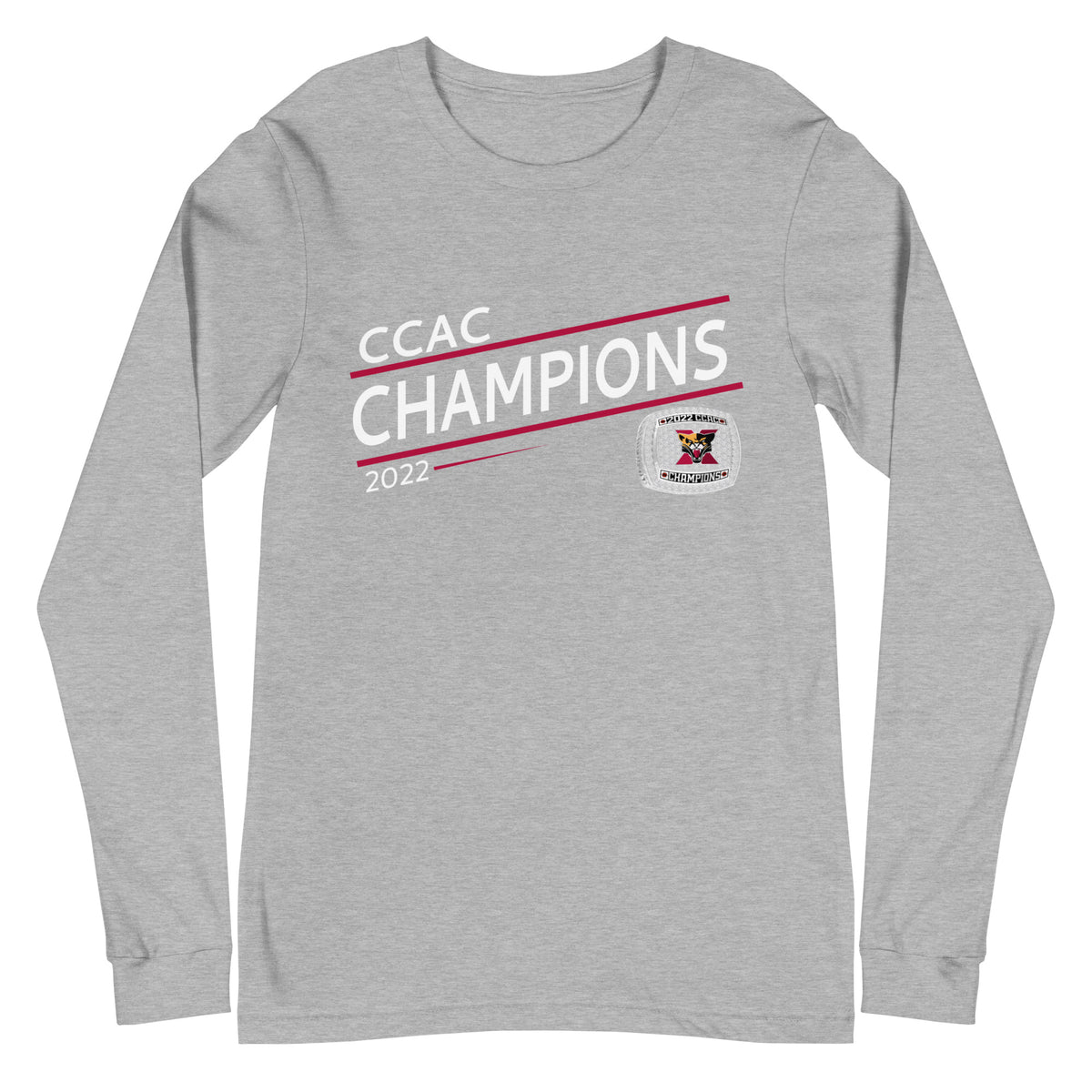 Saint Xavier University 2022 CCAC Championship Ring Unisex Long Sleeve Tee