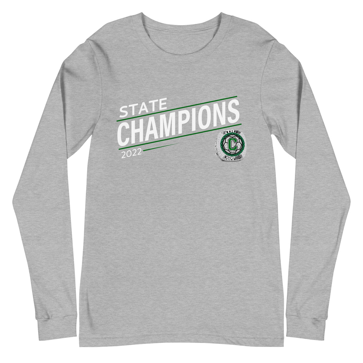 Chariho High School 2022 State Championship Ring Unisex Long Sleeve Tee