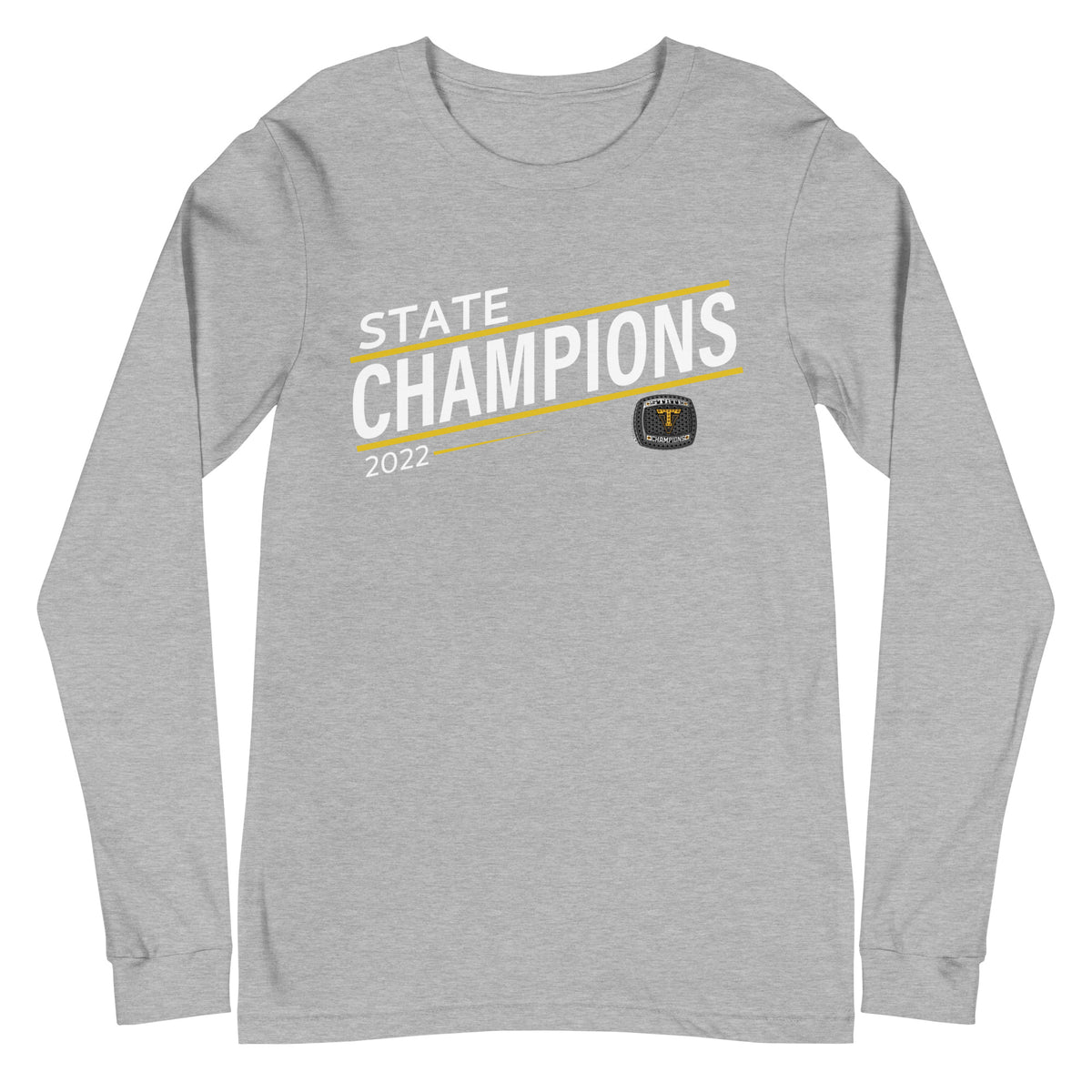 Thompson Valley High School  2022 State Championship Ring Unisex Long Sleeve Tee