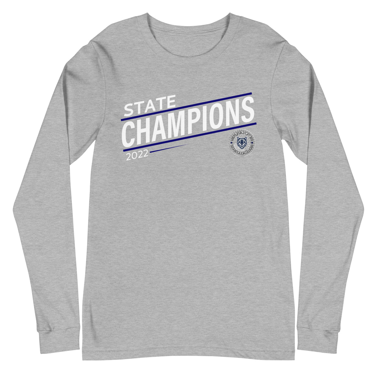 Liberty Creek High School Cheer 2022 State Championship Ring Unisex Long Sleeve Tee