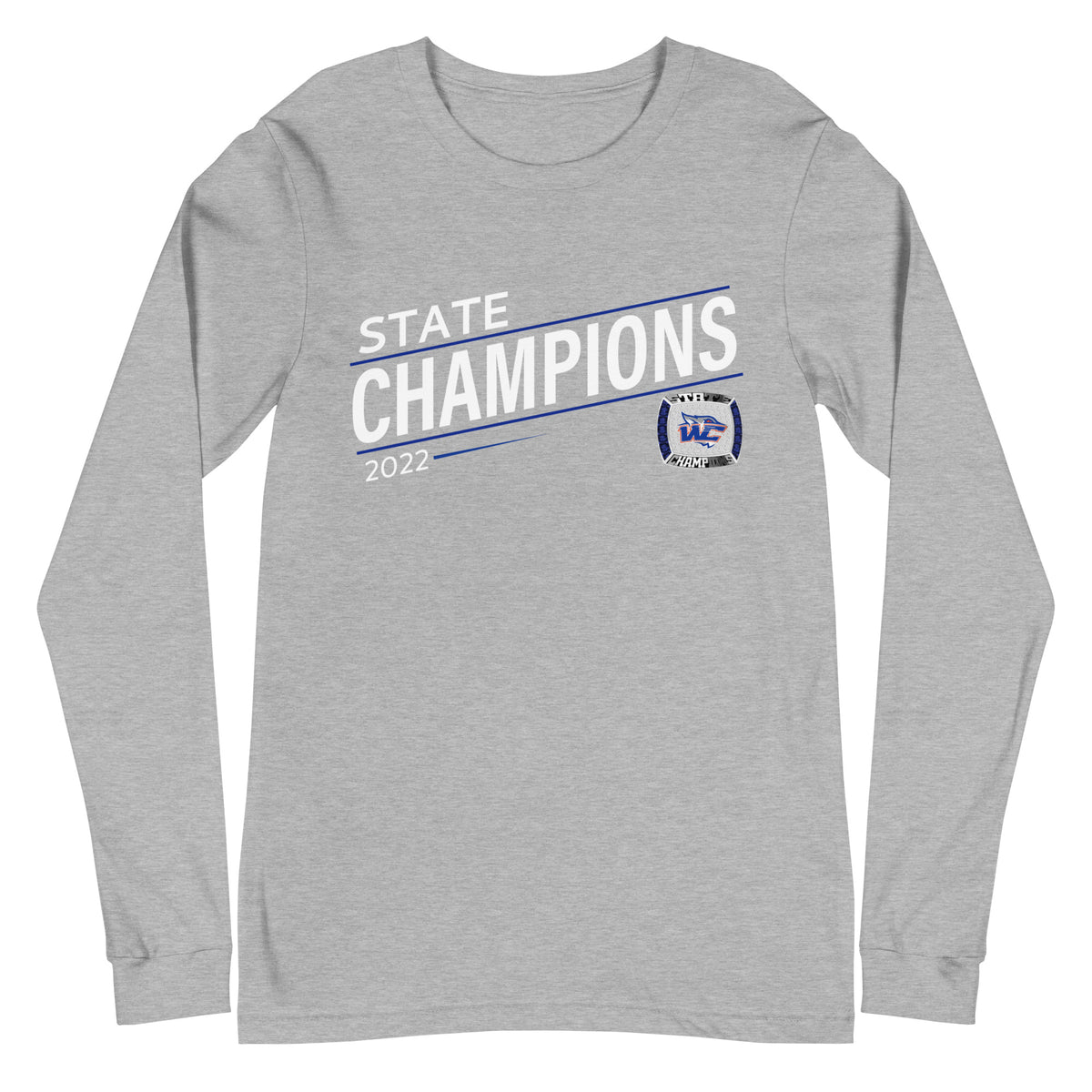 Water Canyon High School 2022 State Championship Ring Unisex Long Sleeve Tee