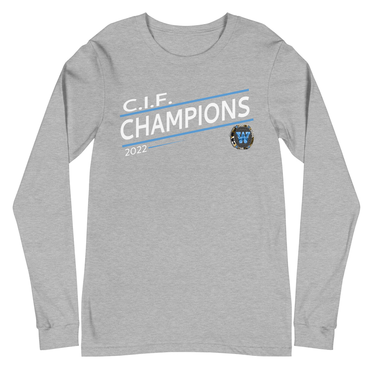 Walnut Football 2022 State Championship Ring Unisex Long Sleeve Tee