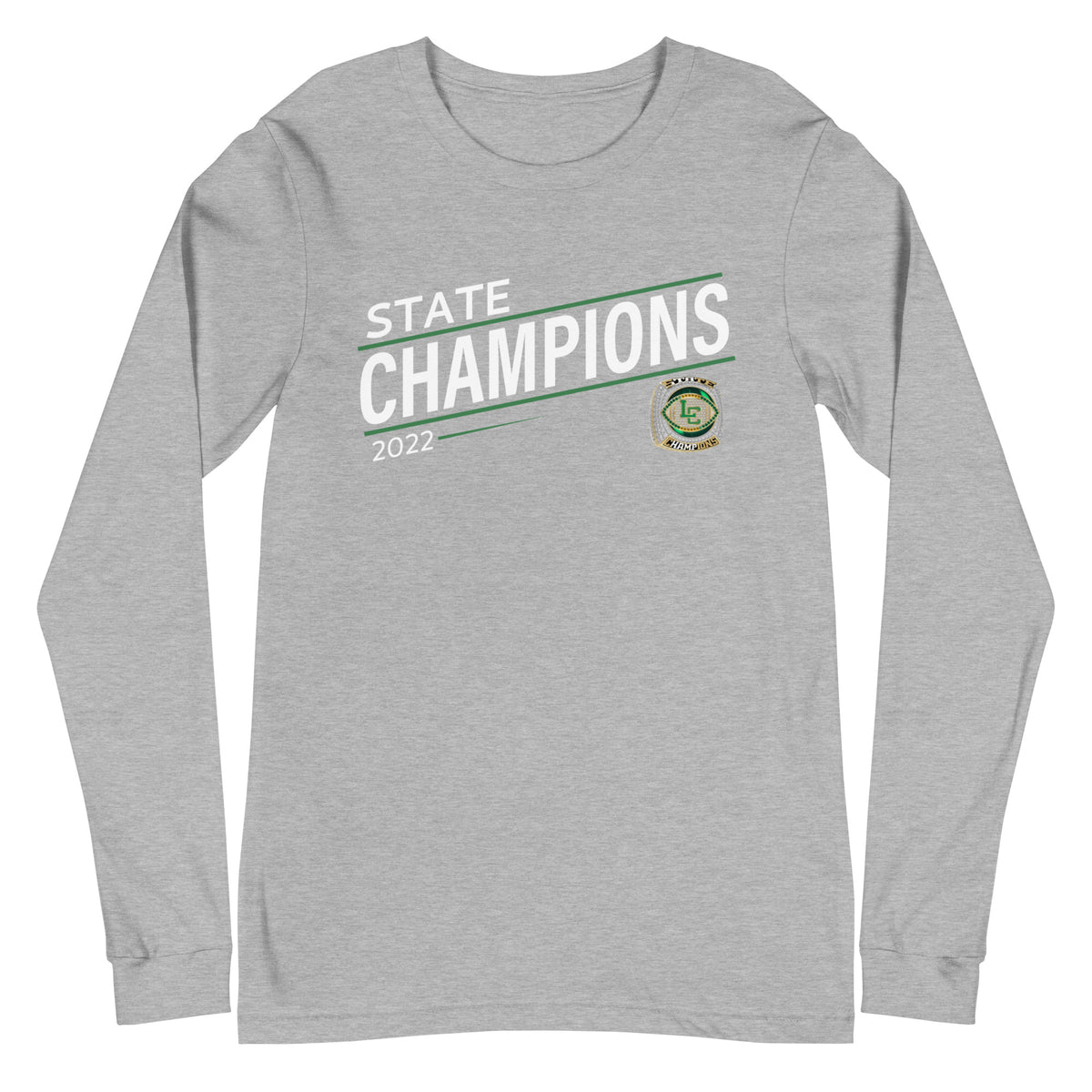 Lumen Christi Catholic School (High School) 2022 State Championship Ring Unisex Long Sleeve Tee