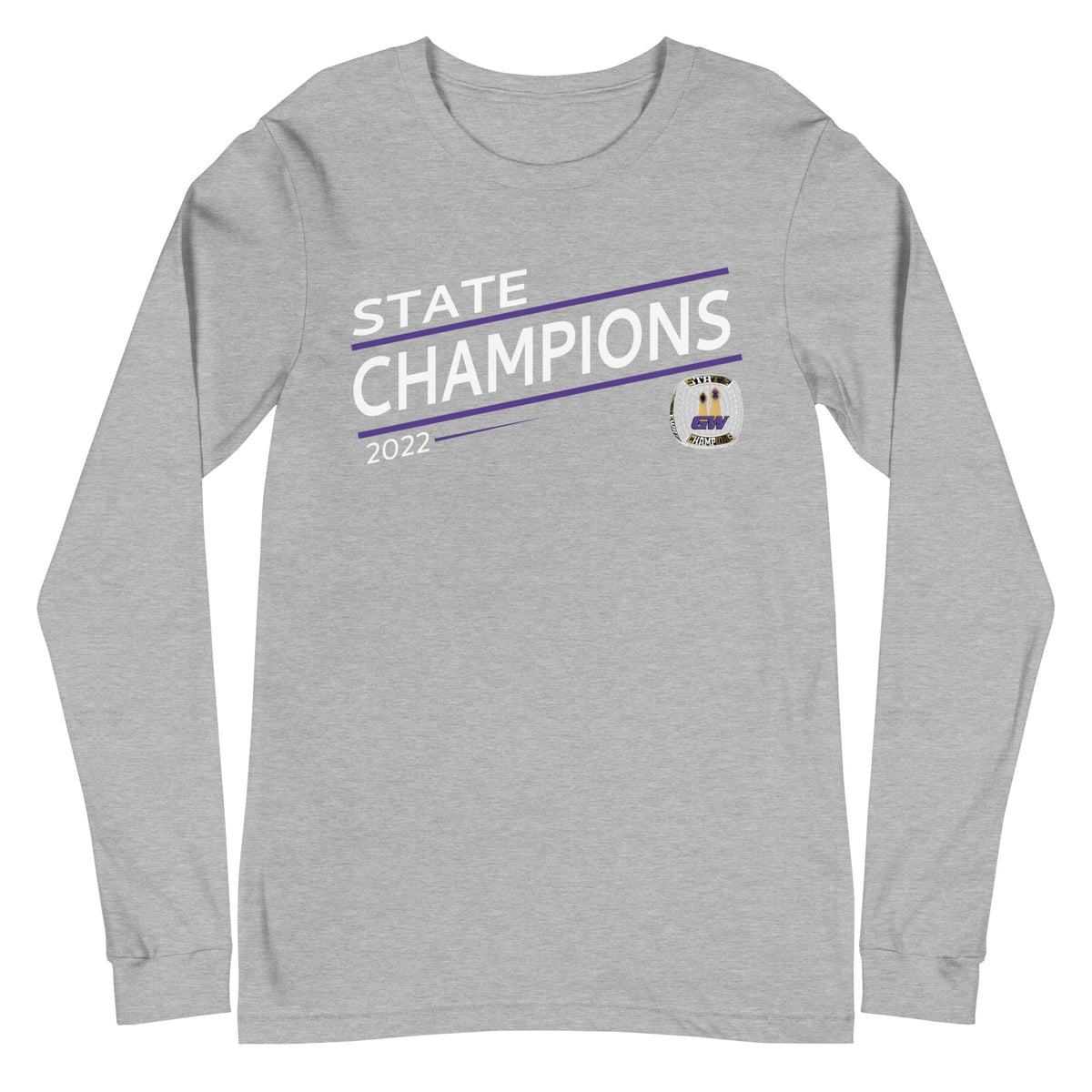 Gateway Christian High School 2022 State Championship Ring Unisex Long Sleeve Tee