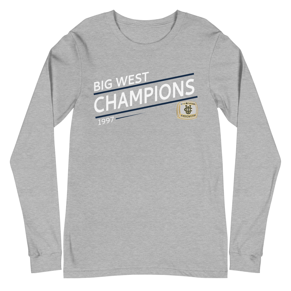 University of California at Irvine Soccer 1997 State Championship Ring Unisex Long Sleeve Tee