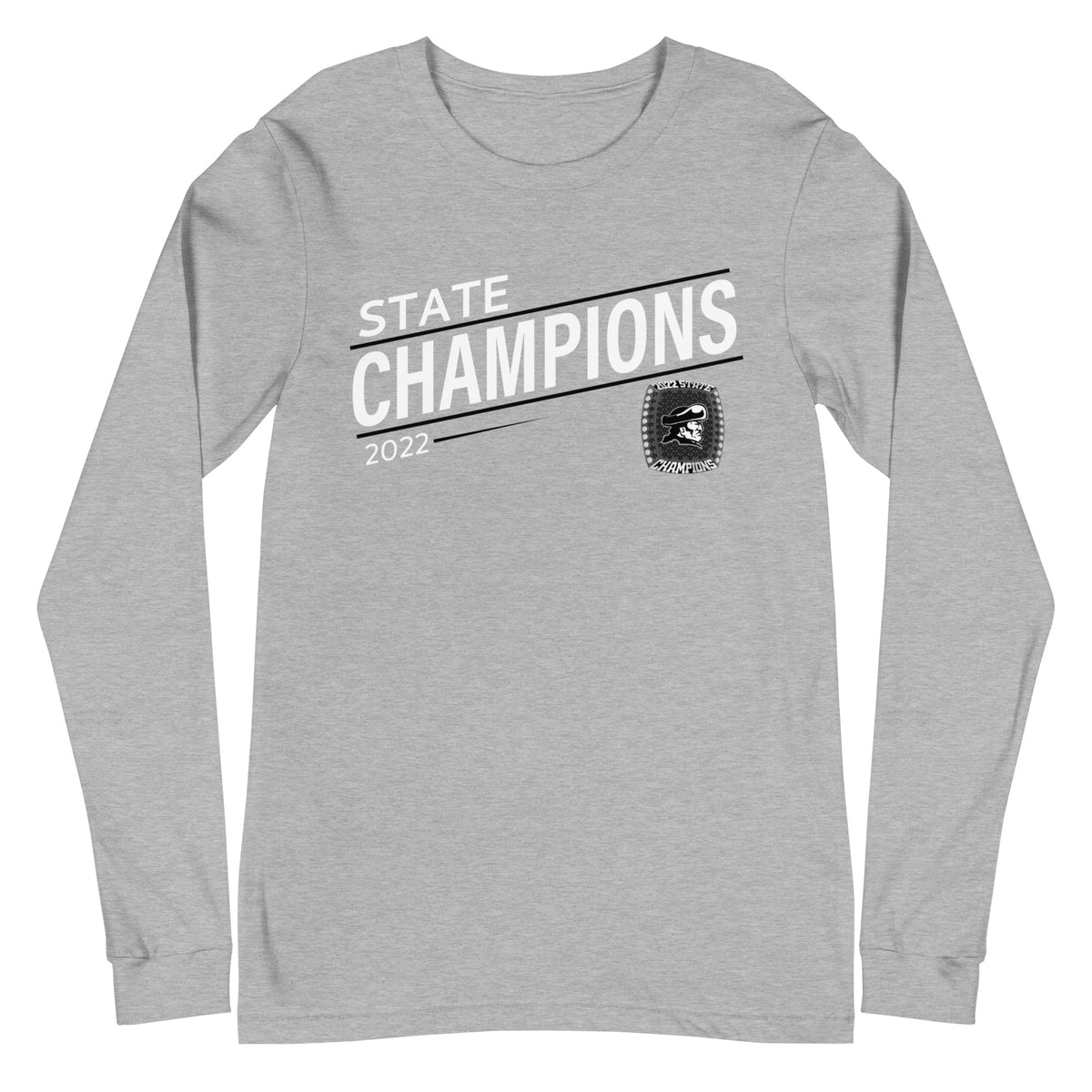Pilgrim High School Lacrosse 2022 State Championship Ring Unisex Long Sleeve Tee