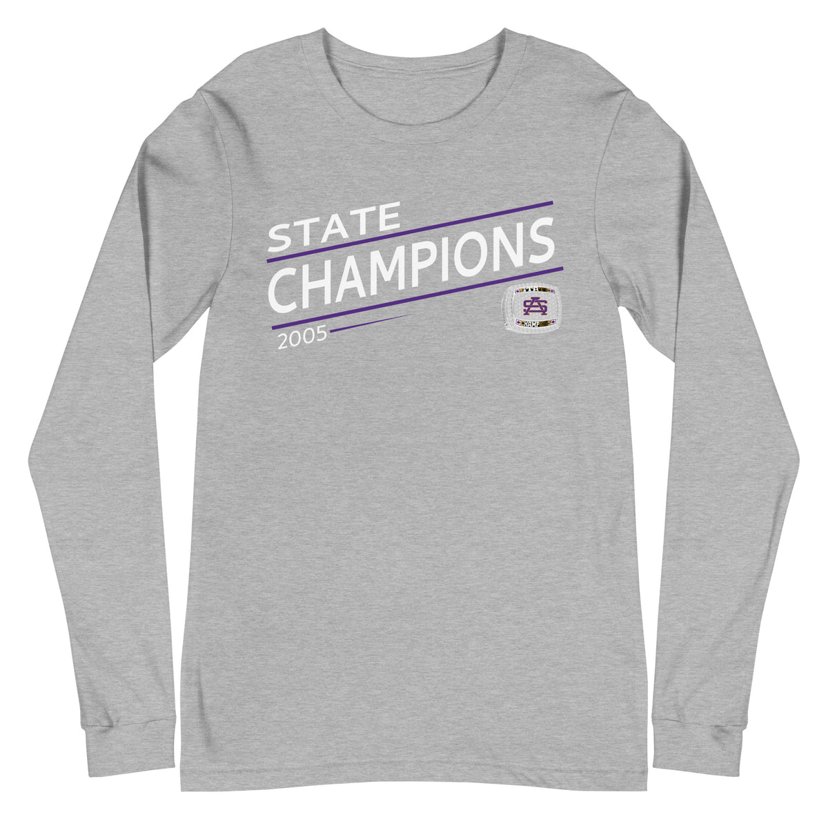 St. Augustine High School Track &amp; Field 2005 State Championship Ring Unisex Long Sleeve Tee