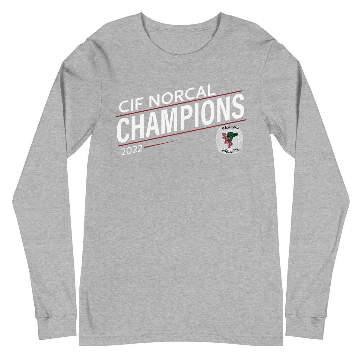 Sacred Heart Prep Water Polo 2022 State Championship Ring Unisex Long Sleeve Tee