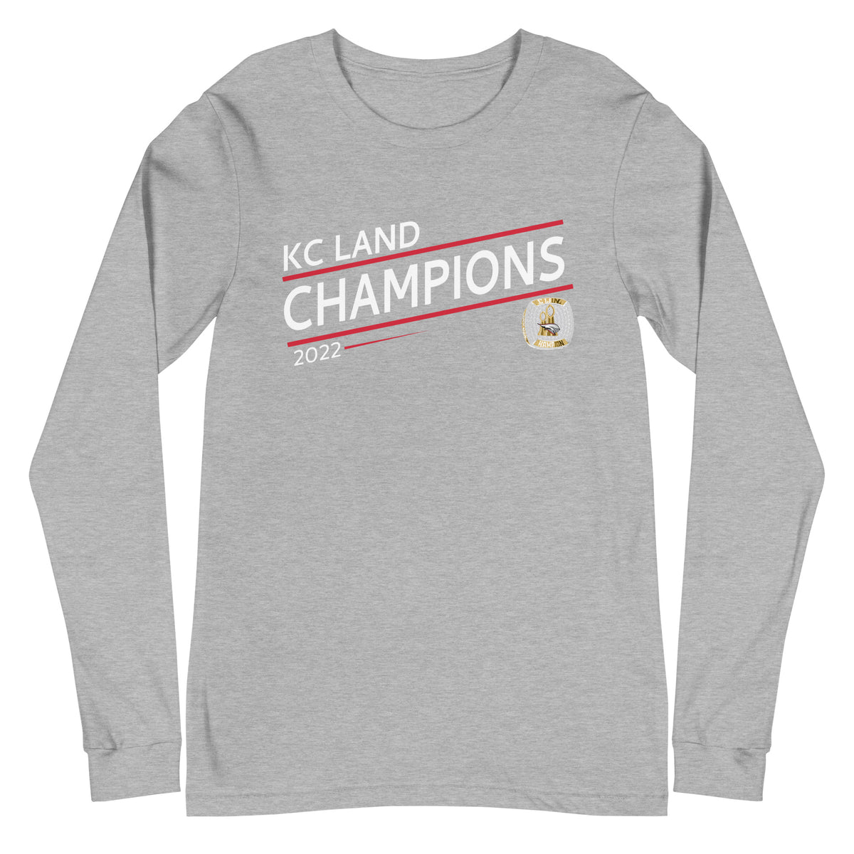 Joplin Crusaders Football 2022 State Championship Ring Unisex Long Sleeve Tee