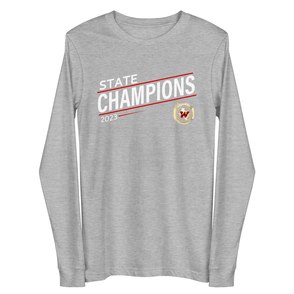 The Woodlands High School Swimming &amp; Diving 2023 Unisex Long Sleeve Tee