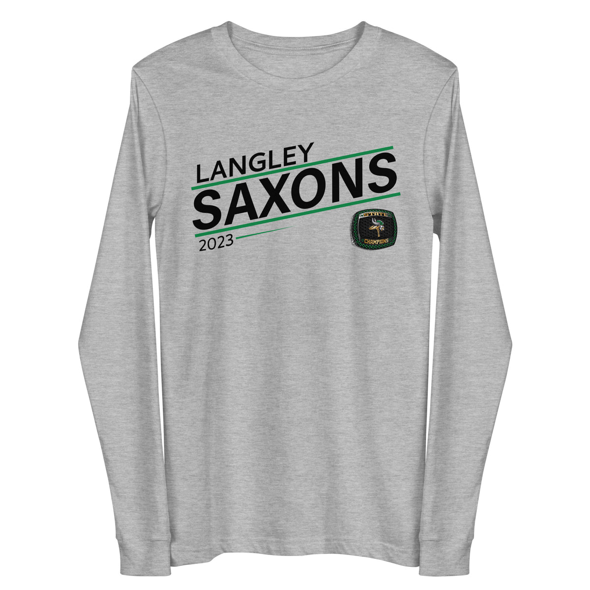 Langley Saxon Ice Hockey Hockey -Men's 2023 Unisex Long Sleeve Tee