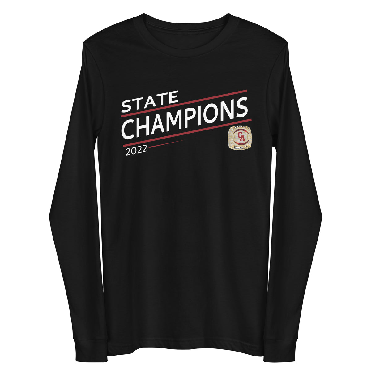 Carl Albert High School Football 2022 Gold Ring Unisex Long Sleeve Tee