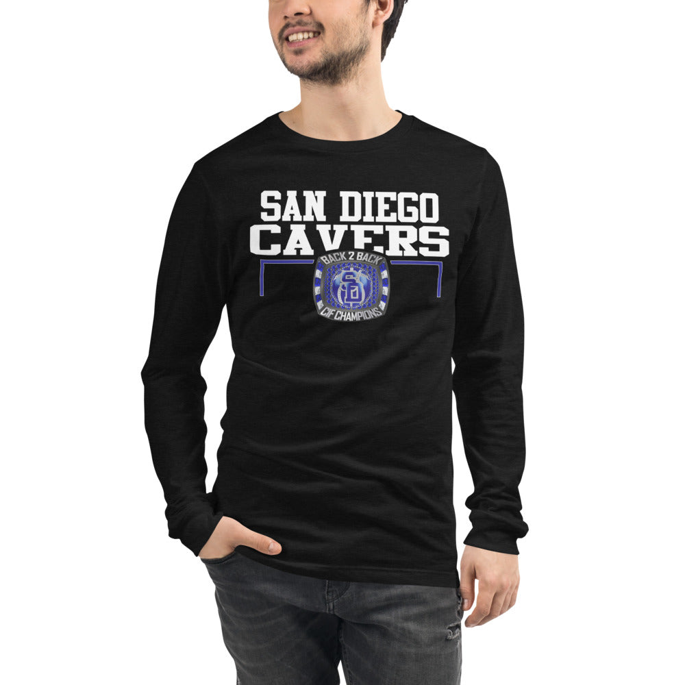 San Diego High School Back 2 Back Champions Unisex Long Sleeve Tee