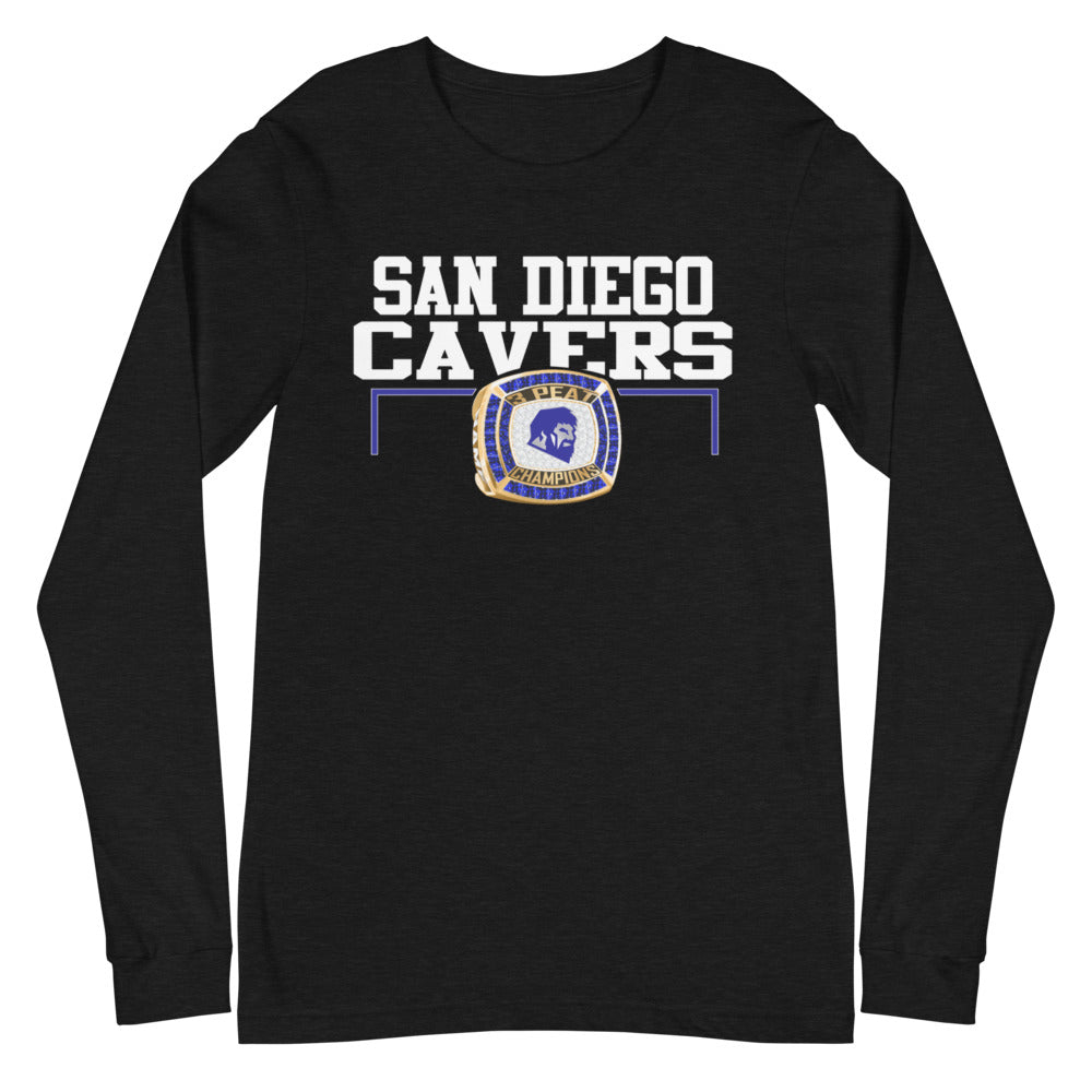 San Diego High School Back 3-Peat Champions  Unisex Long Sleeve Tee