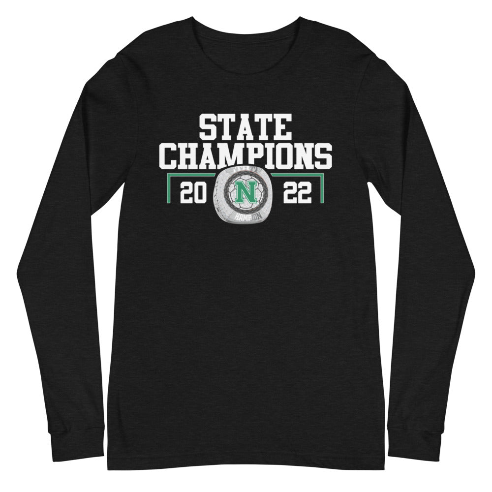 Newman Soccer State Champions Unisex Long Sleeve Tee