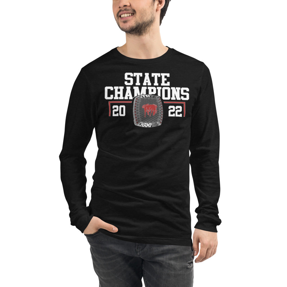 Lisbon Broncos State Champions Unisex Long Sleeve Tee