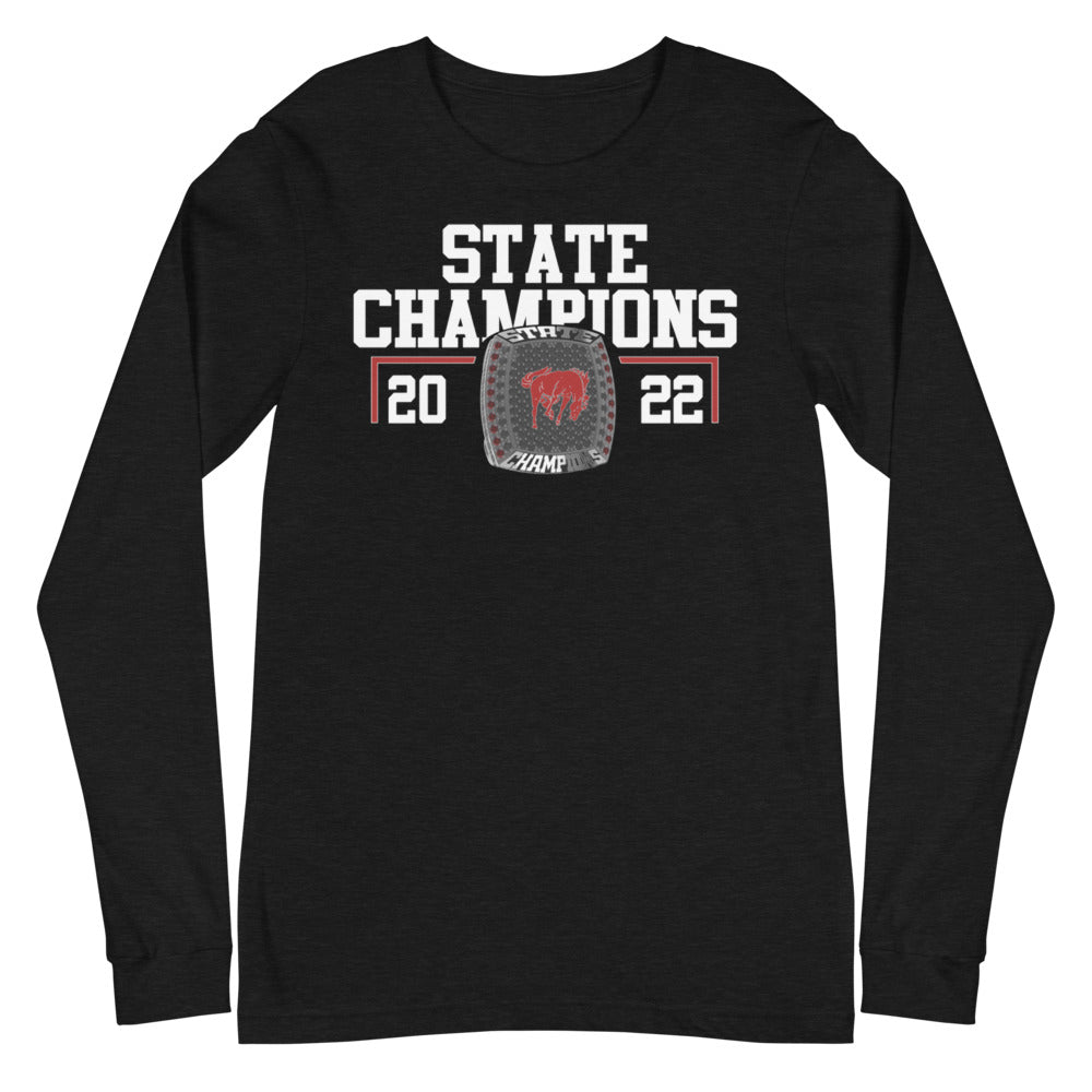 Lisbon Broncos State Champions Unisex Long Sleeve Tee